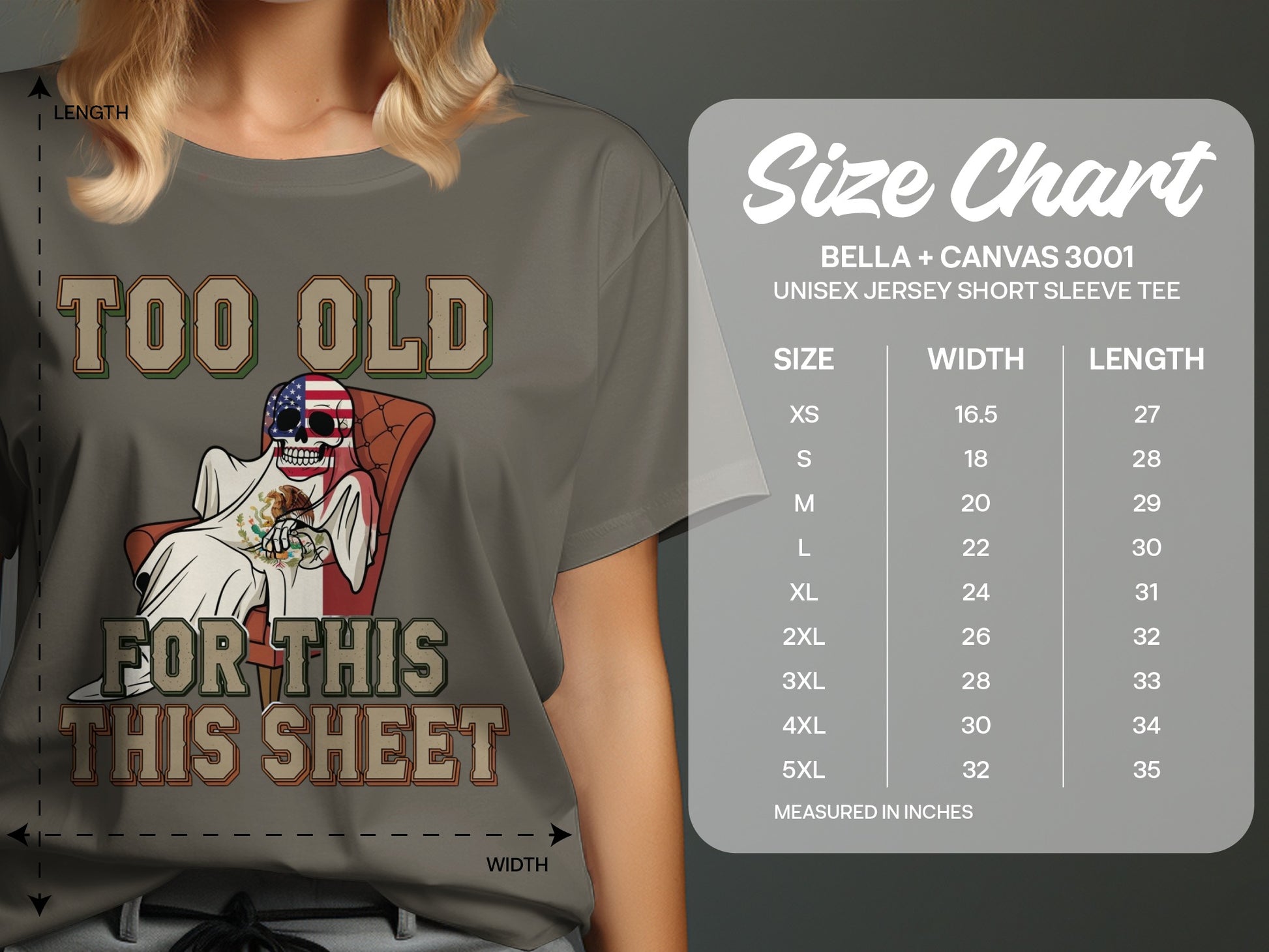 Too Old For This This Sheet Unisex Jersey Short Sleeve Tee product type