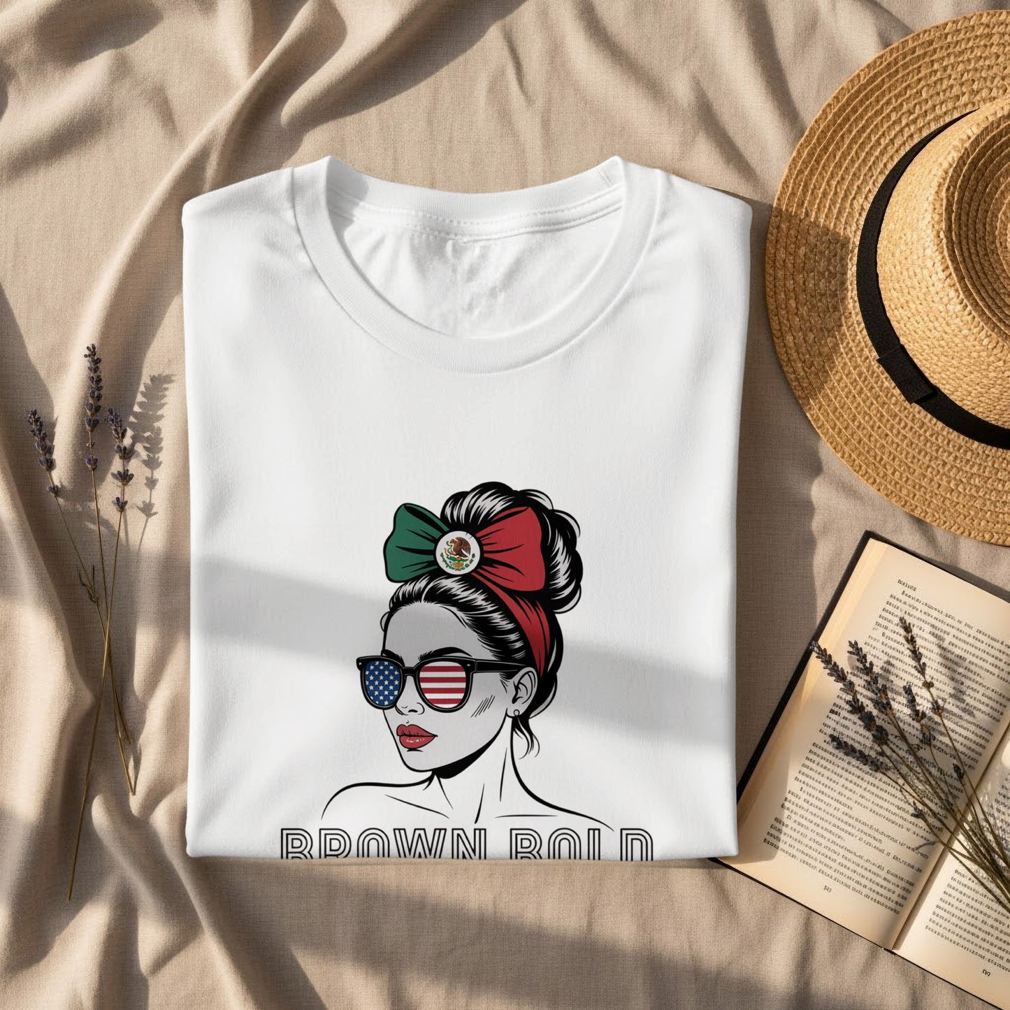 Stylish Artistic Print With Shades Graphic Tee product