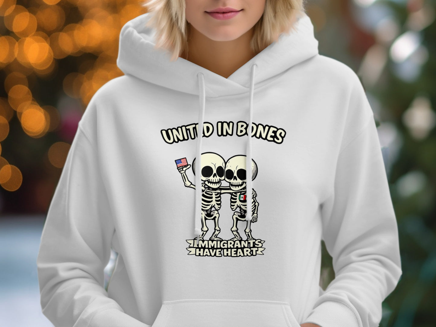 United in Bones Immigrants Have Heart Hoodie product