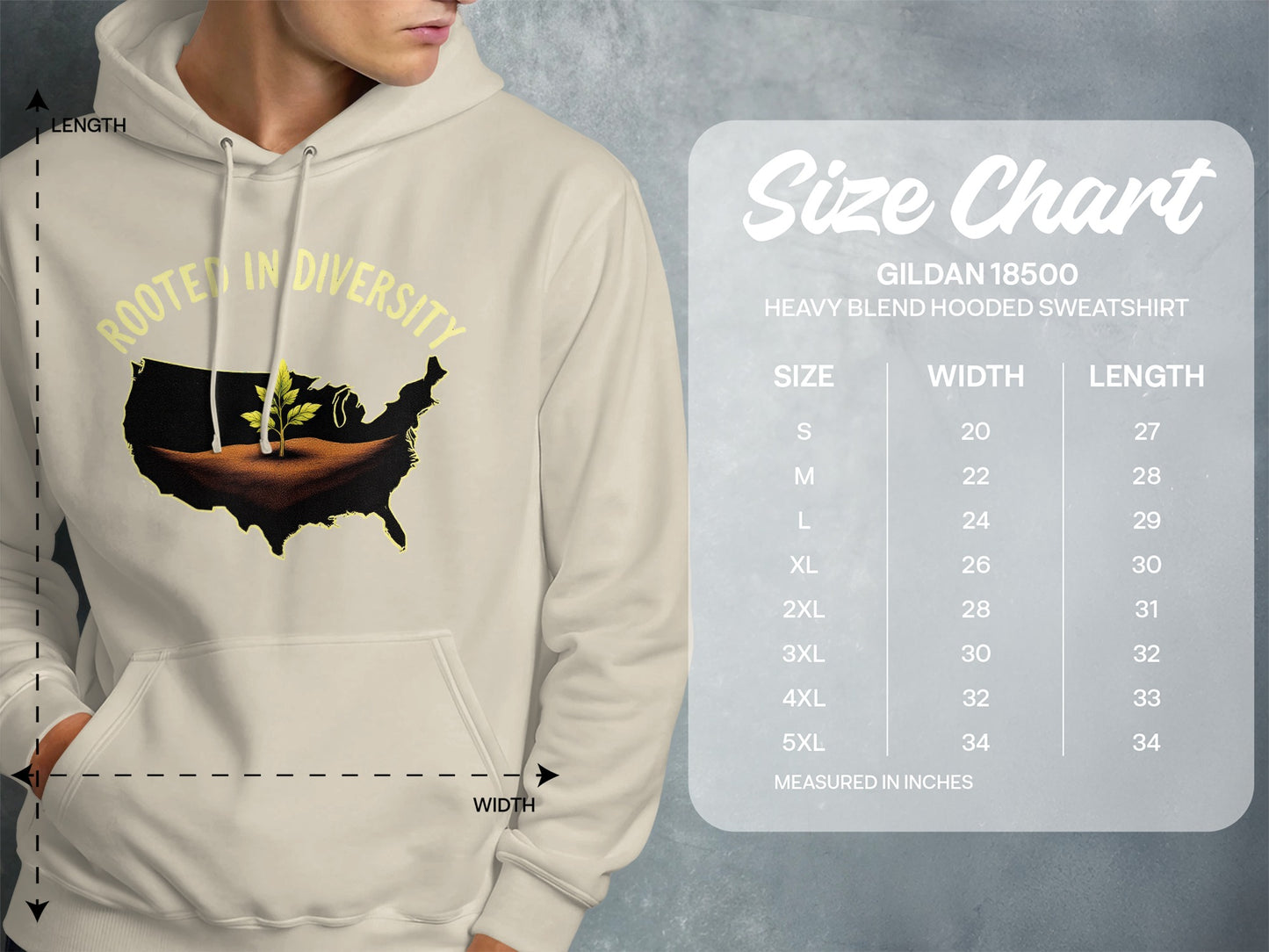 Rooted in Diversity Heavy Blend Hooded Sweatshirt product