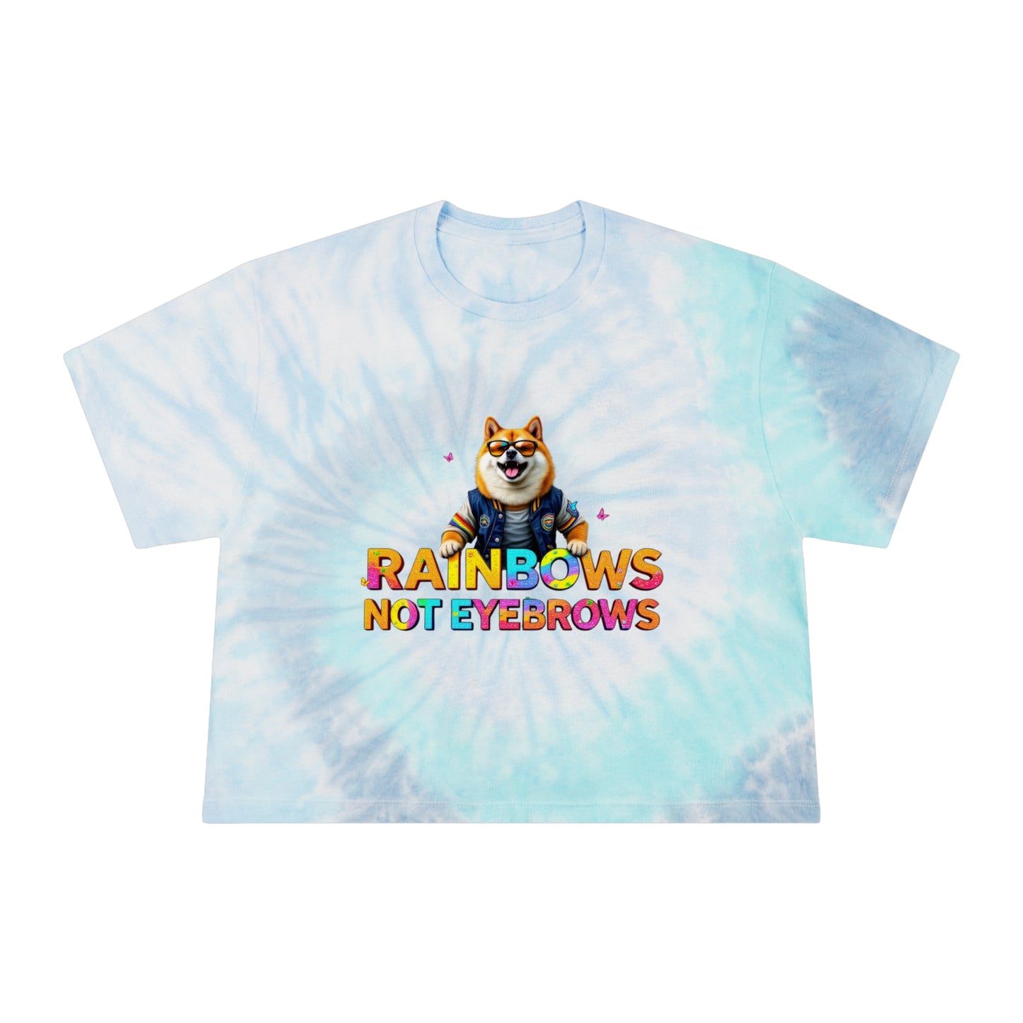Pride Crop Top Women's Tie-Dye Crop Tee