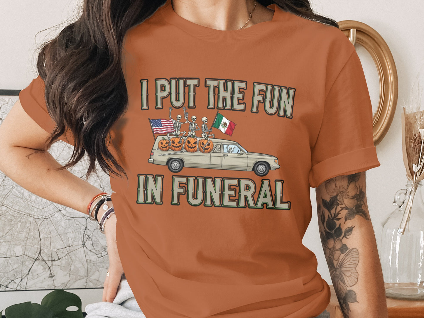 I Put The Fun In Funeral Graphic Tee product type