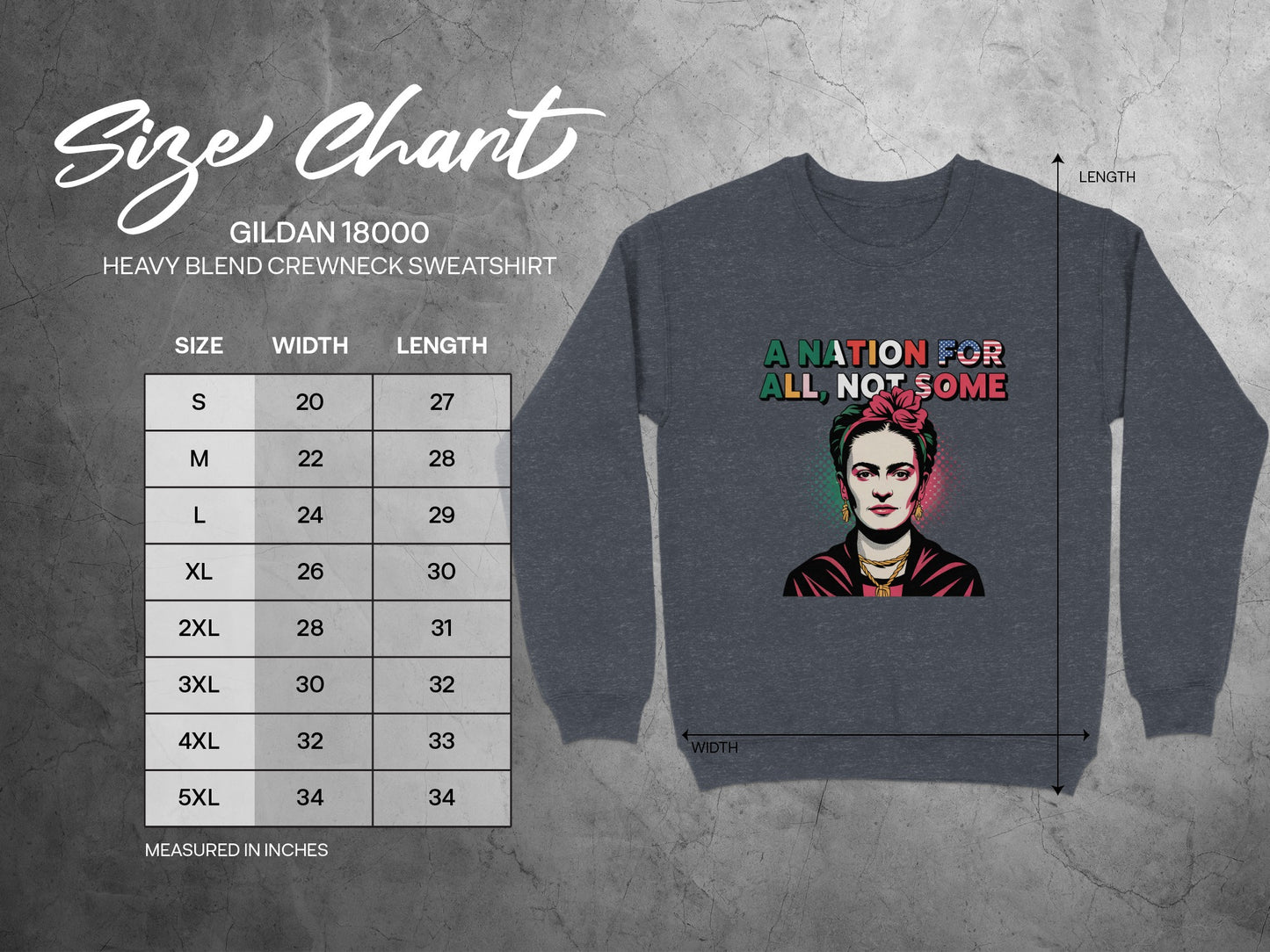 A Nation For All Not Some Heavy Blend Crewneck Sweatshirt