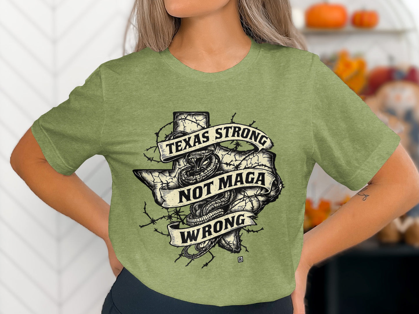 Texas Strong Not MAGA Wrong Graphic T Shirt product type