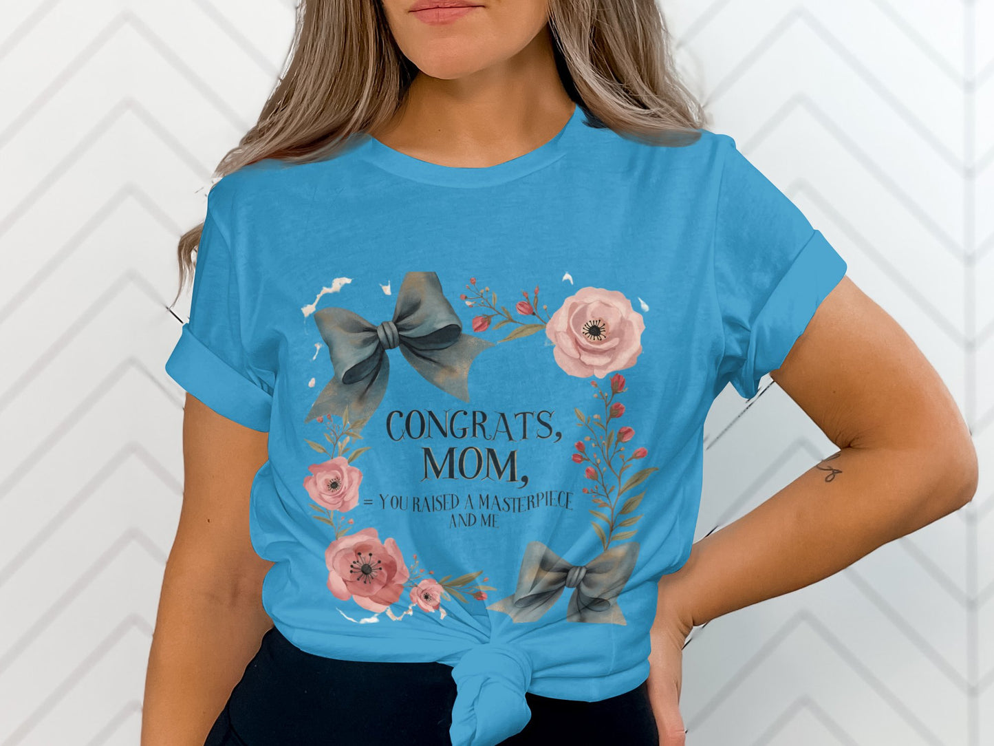 Congrats Mom Masterpiece and Me Comfort Fit Shirt Product