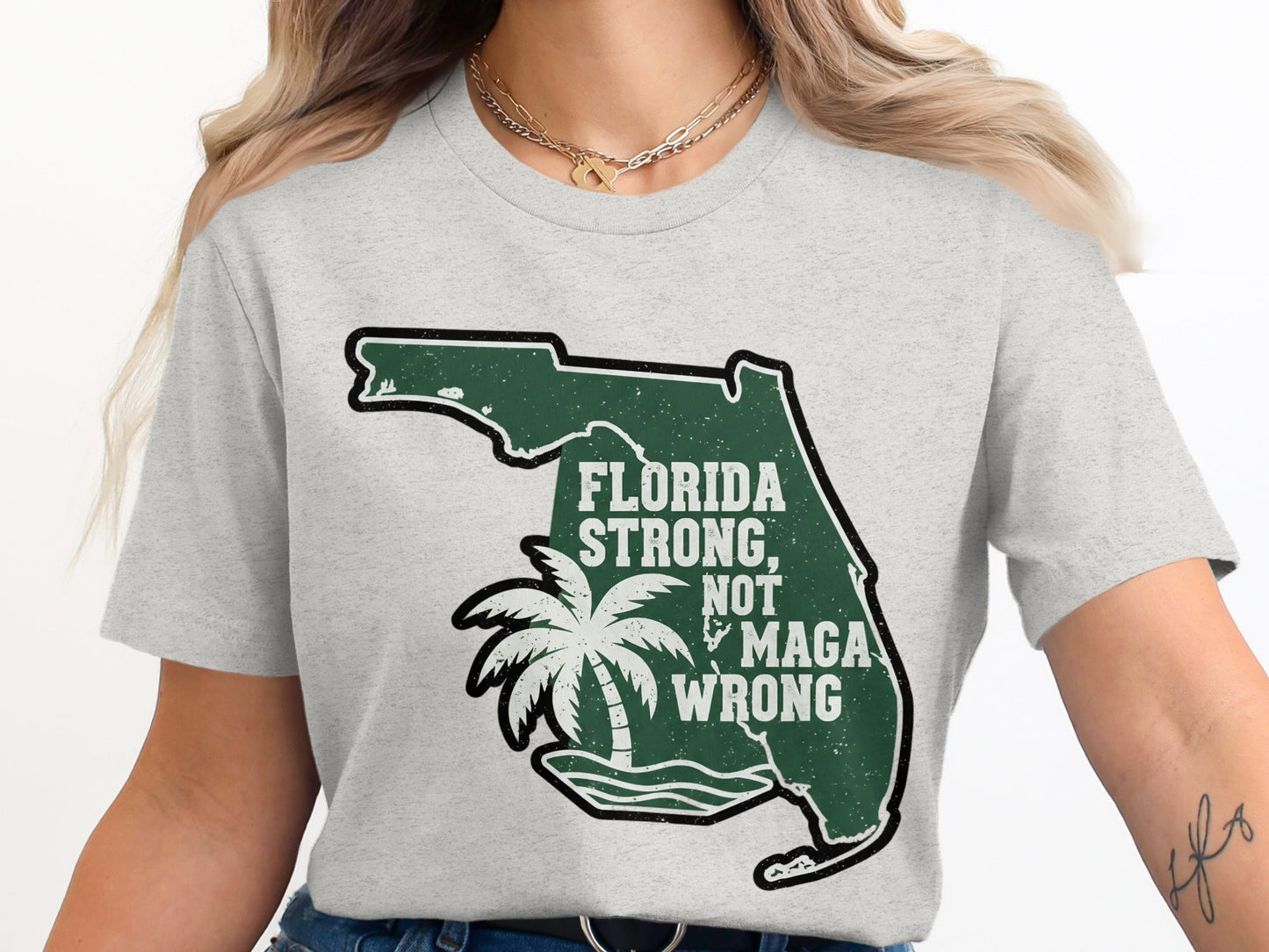 Florida Strong Not MAGA Wrong T-Shirt product