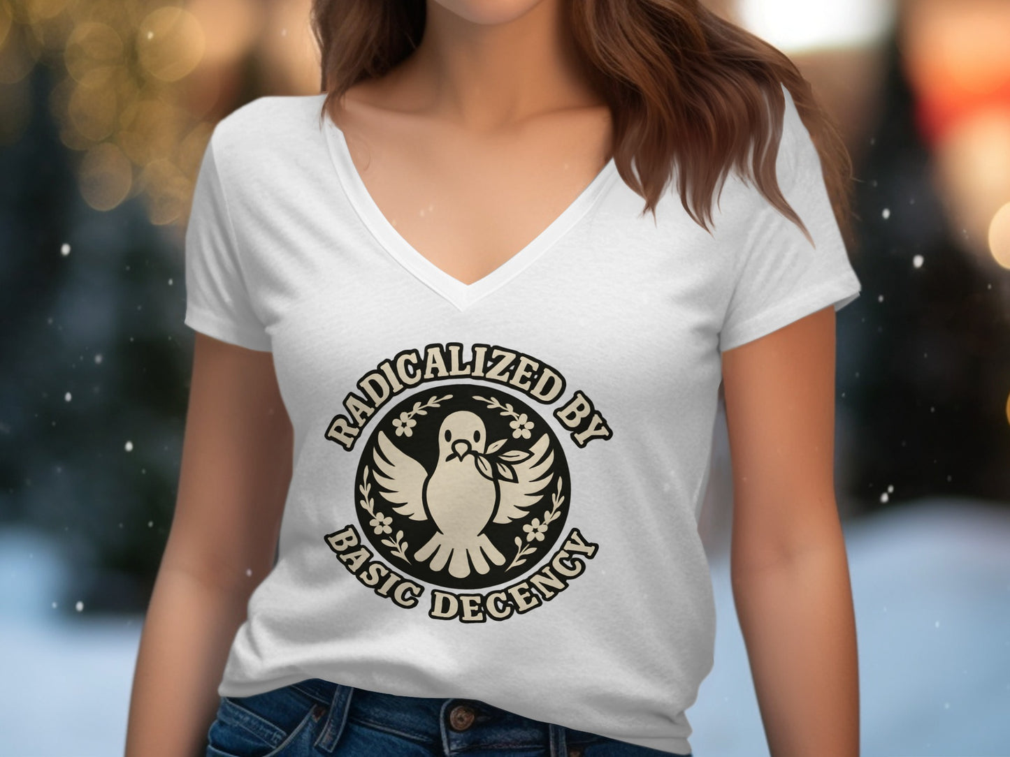 Radicalized By Basic Decency Graphic Tee product