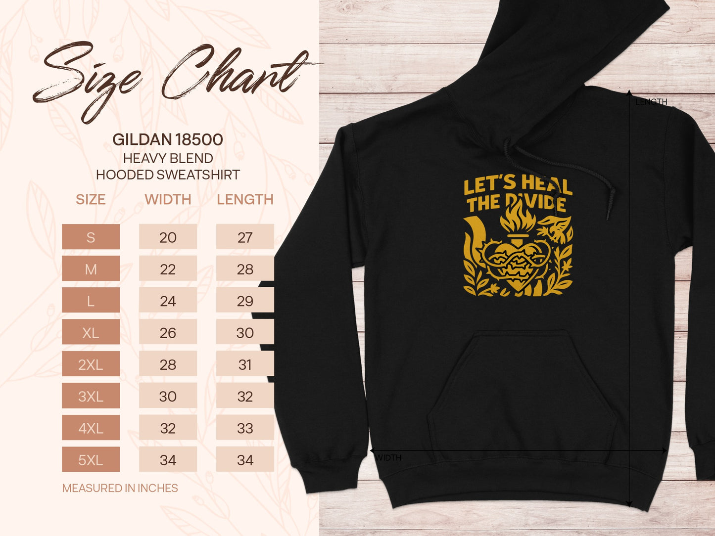 Let's Heal The Divide Hooded Sweatshirt Product