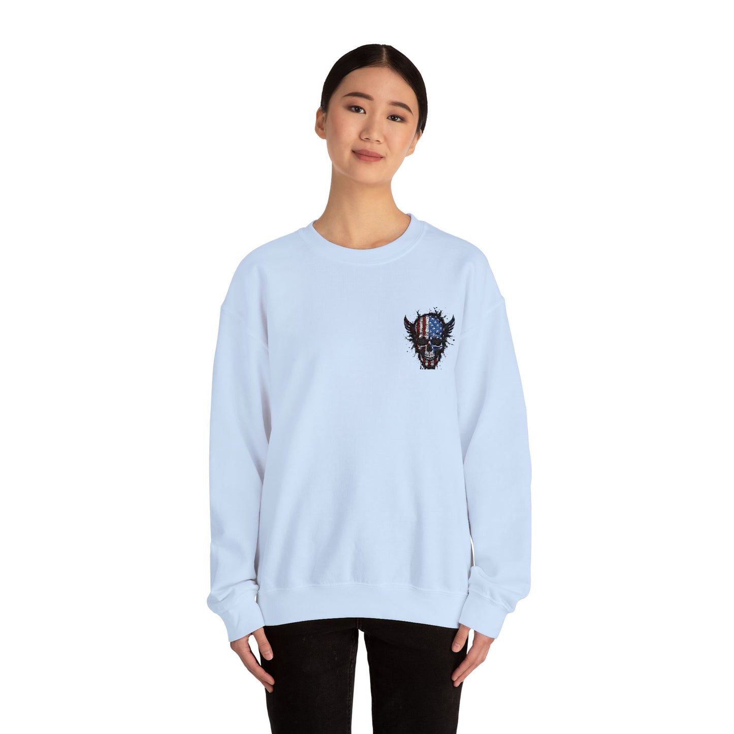 Artistic Graphic Crewneck Sweatshirt - Bold Design for Creative Souls