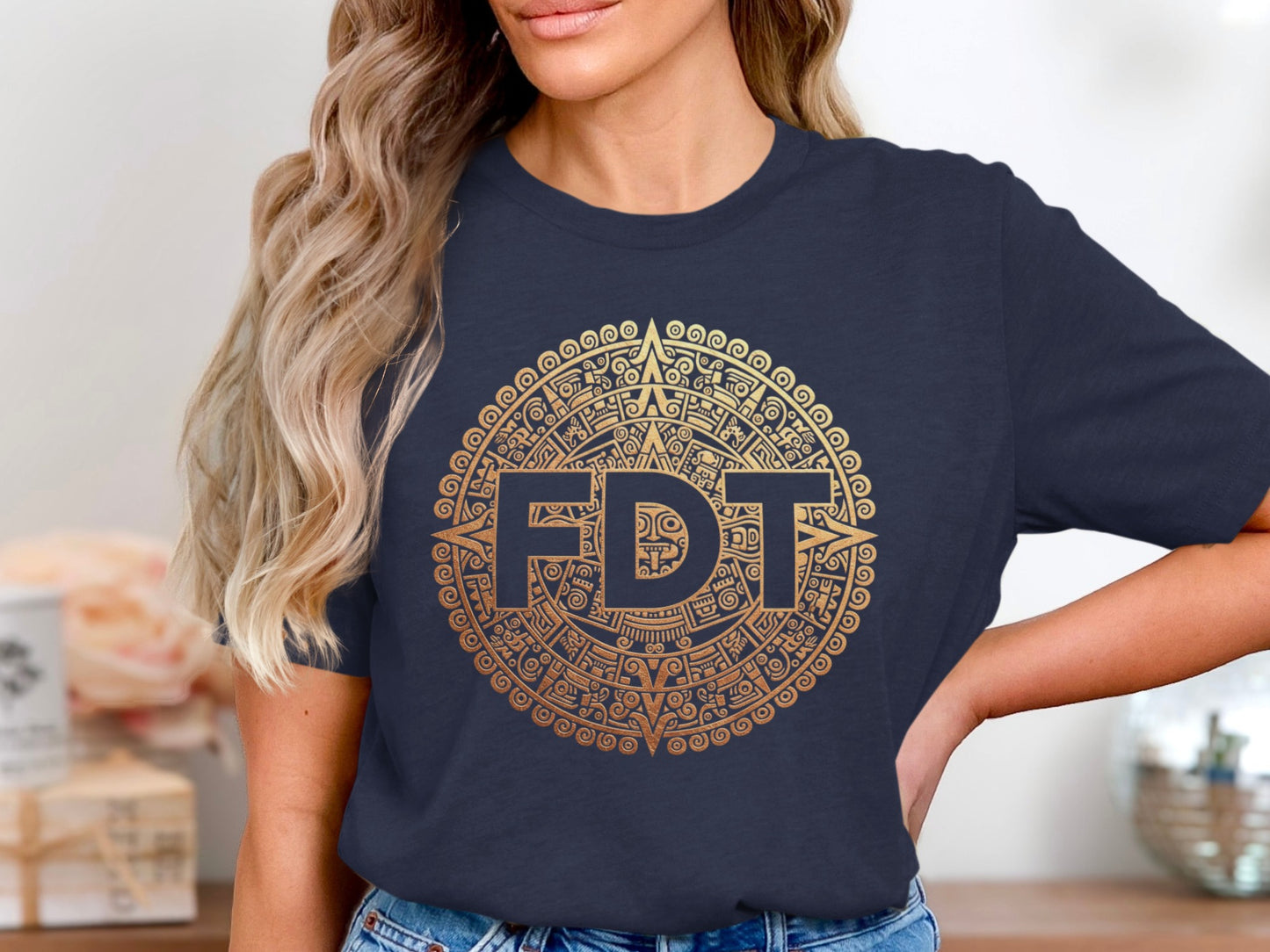 FDT Mandala Graphic Print Black T-shirt product