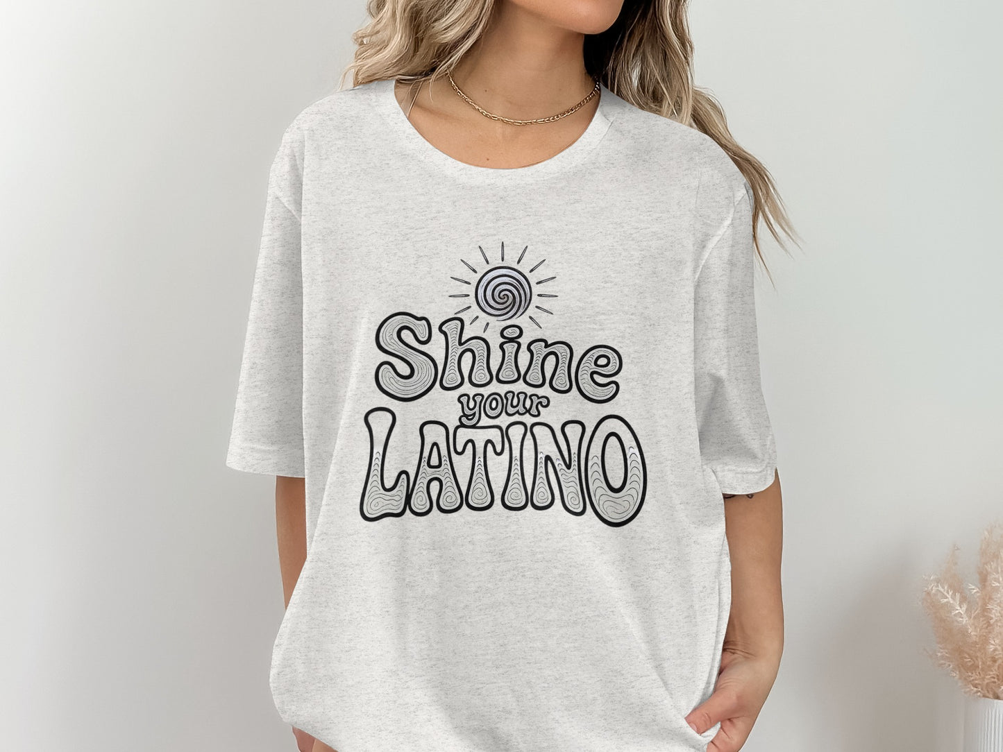 Shine Your Latino Illustration T-Shirt product type