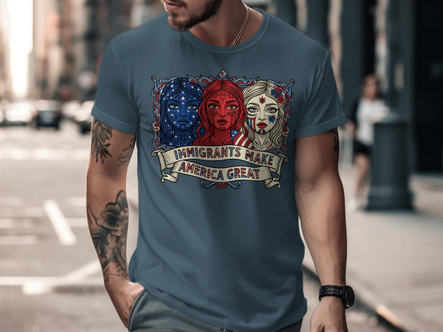 Immigrants Make America Great Graphic T-Shirt product
