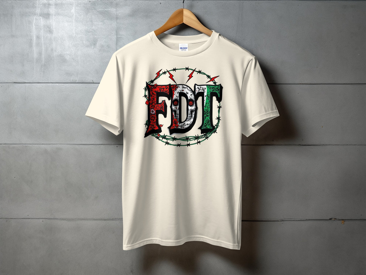 Vibrant FDT Graphic Design Casual T-Shirt product type