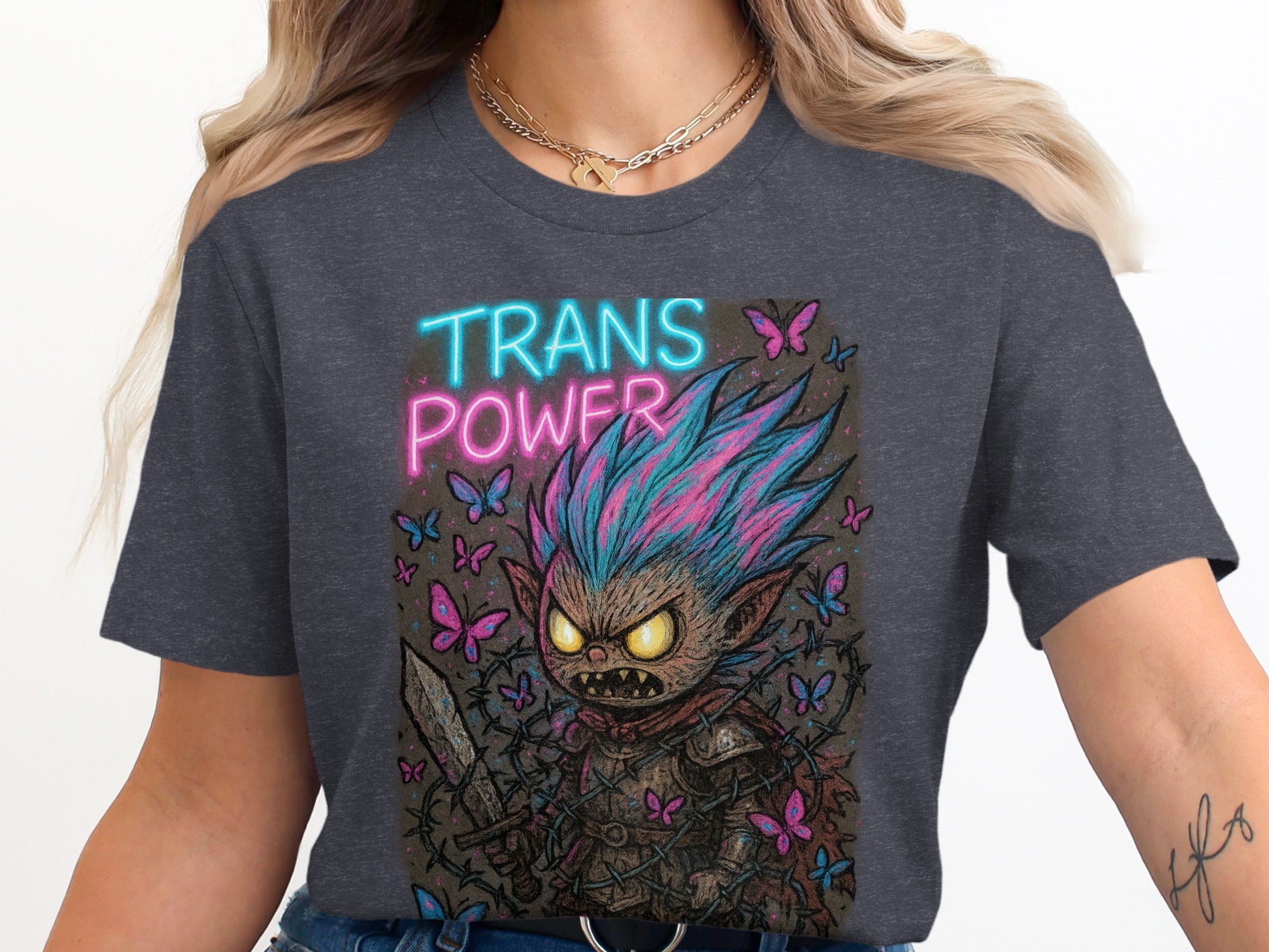 Trans Power Graphic Tee Shirt Fantasy Artwork product type