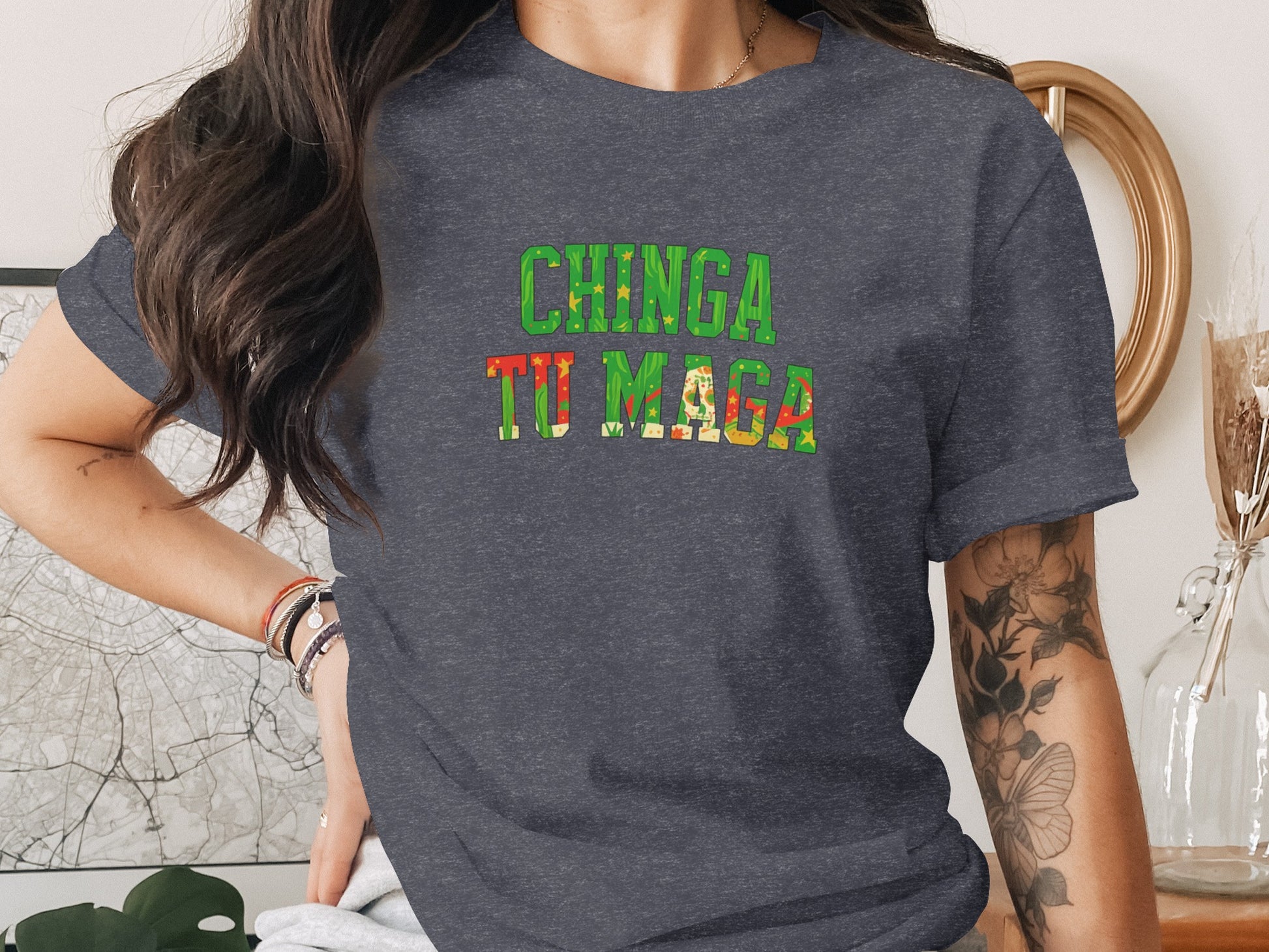 Chinga Tu Maga Graphic Statement T Shirt product type