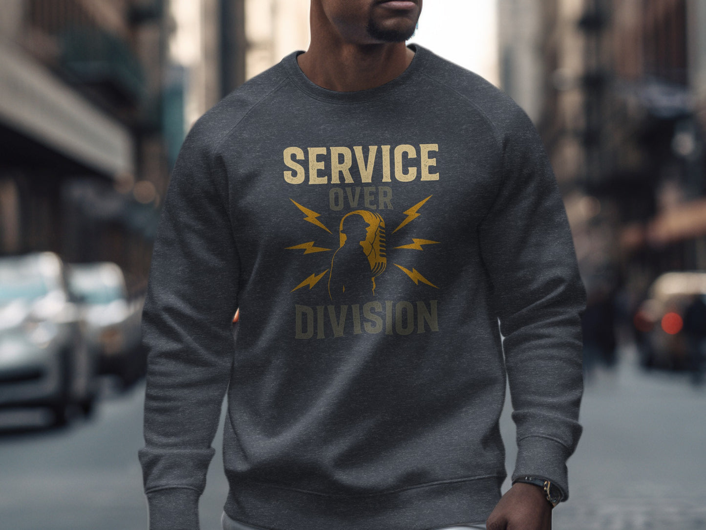 Service Over Division Graphic Sweatshirt product