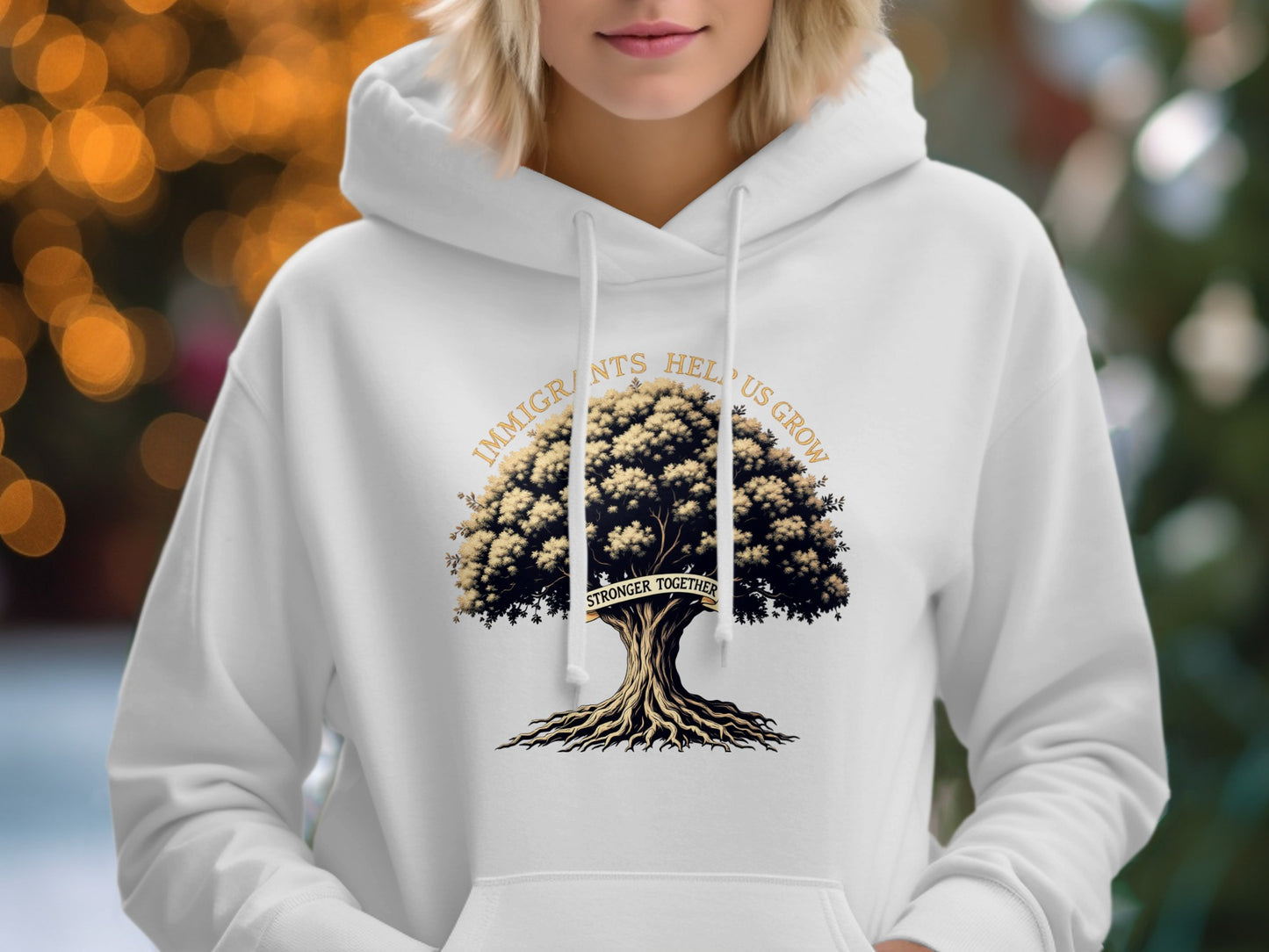 Immigrants Help Us Grow and Stand Together Hoodie Product