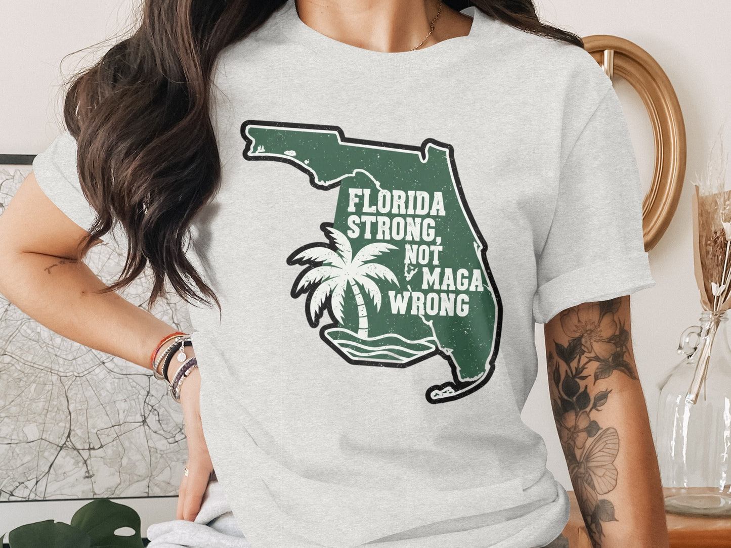 Florida Strong Not Maga Wrong Graphic Tee product