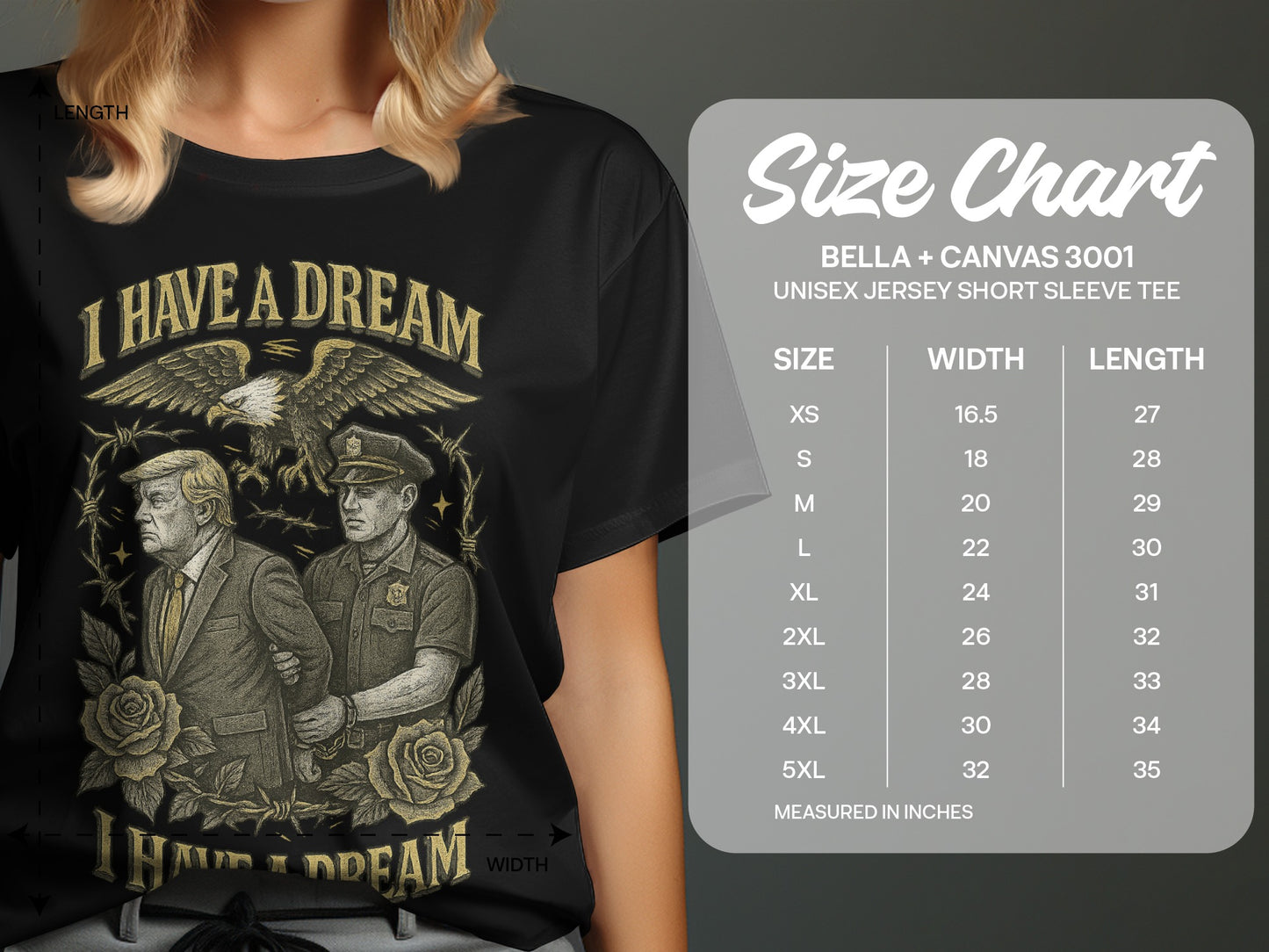 I Have A Dream Graphic T-Shirt Police Trump product type