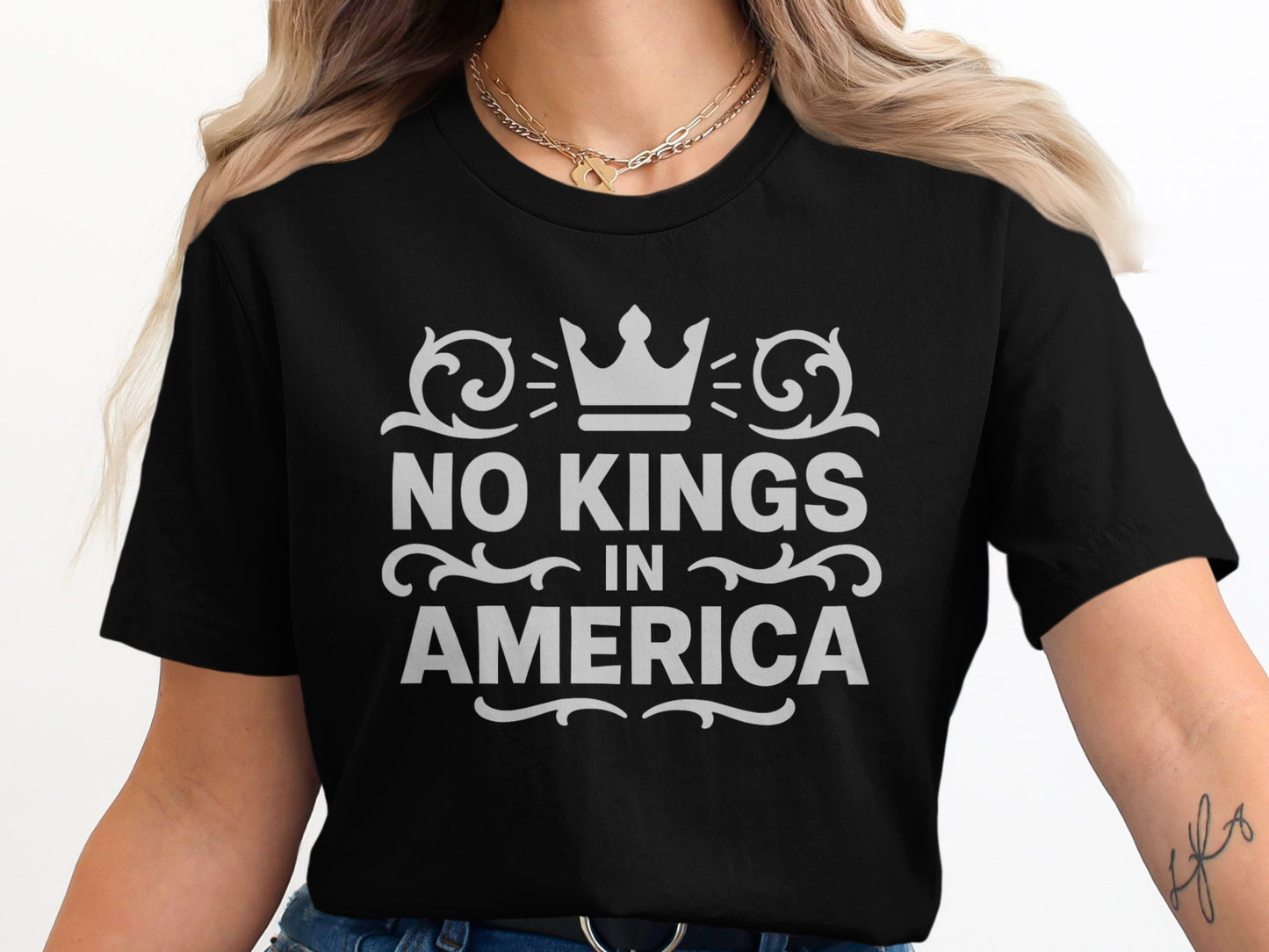 No Kings in America Graphic Printed Shirt product type