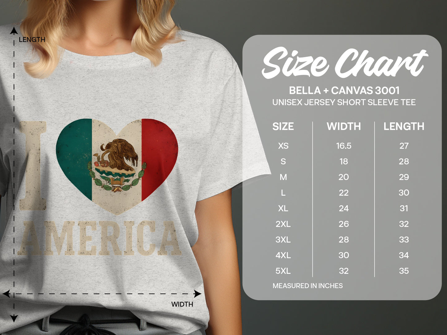 I Love Mexico and America Unisex Jersey Shirt product
