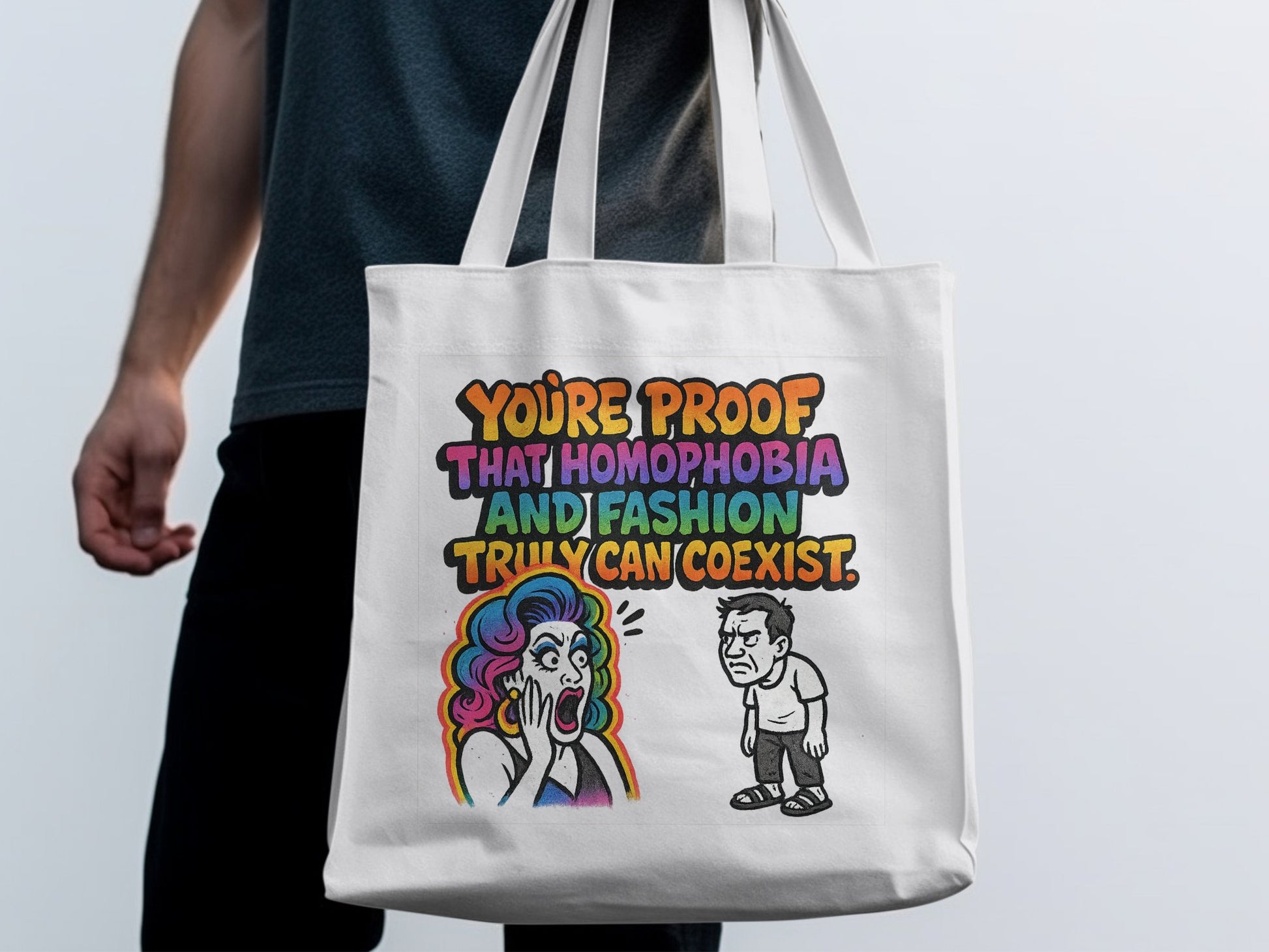 Fashion and Homophobia Can Coexist Tote Bag product