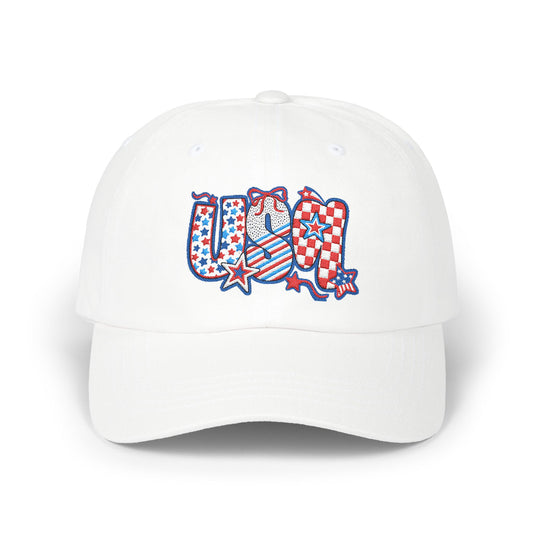 Embroidery Hat 4th of July Patriotic Dad Cap | USA Cap, Summer Hat, Casual Headwear, Father's Day Gift, Independence Day Accessory, Outdoor Cap