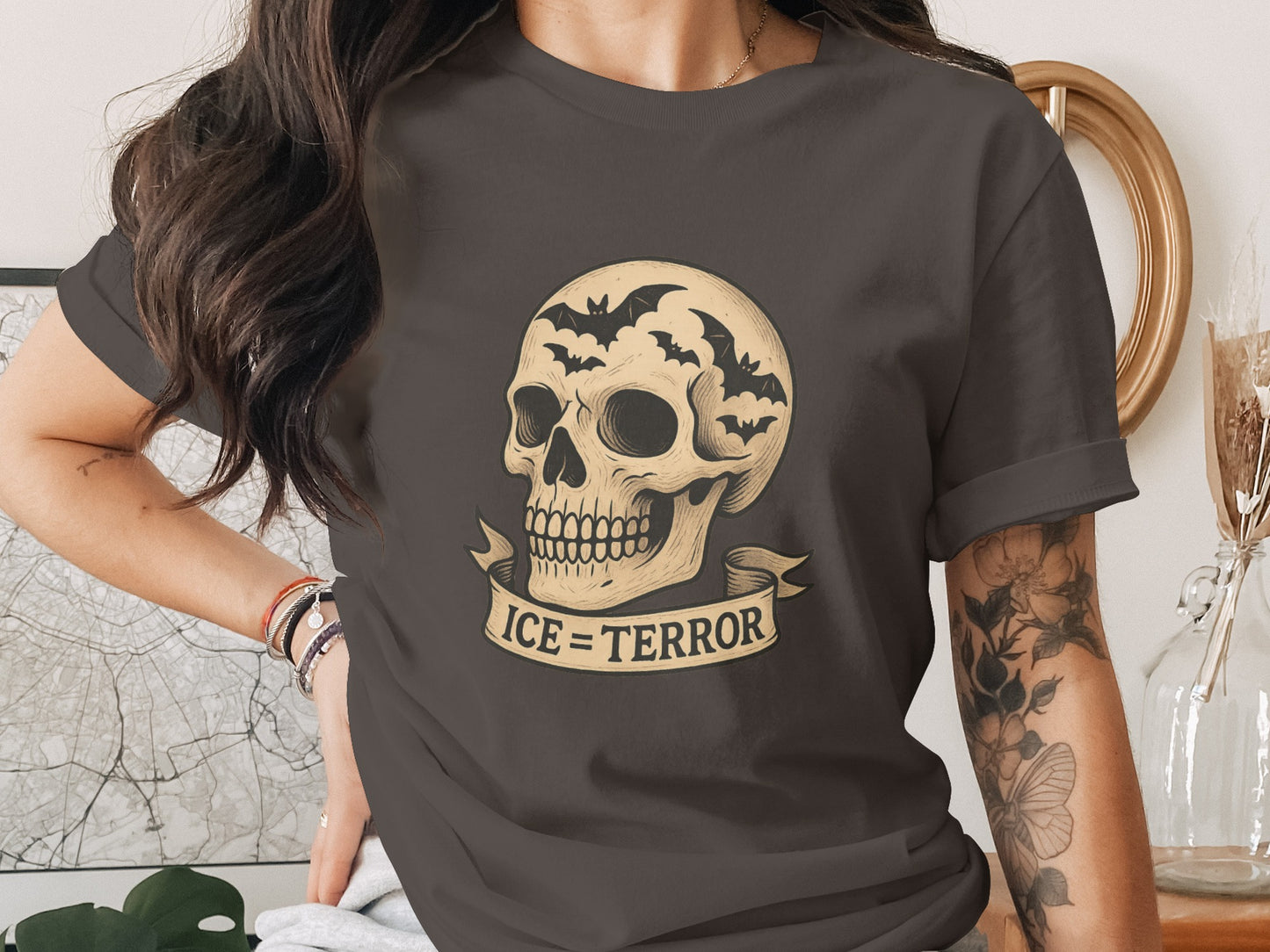 Ice=Terror Skull Graphic Statement T-shirt product