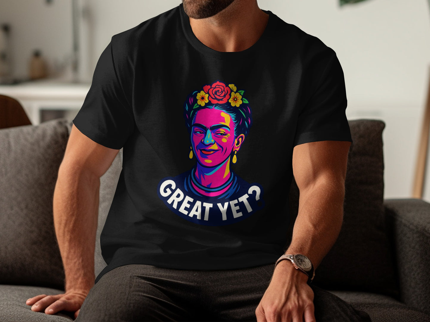 Frida Kahlo Great Yet Graphic Black T-shirt product