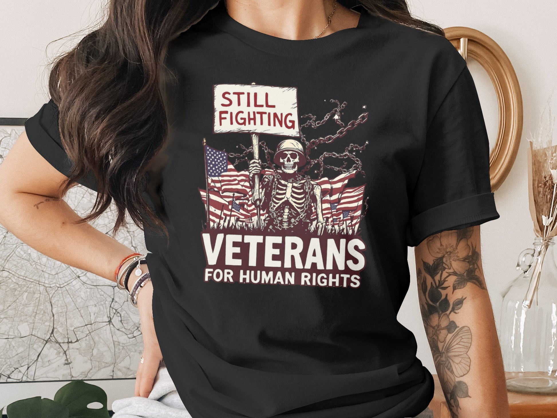 Still Fighting Veterans For Human Rights T-shirt
