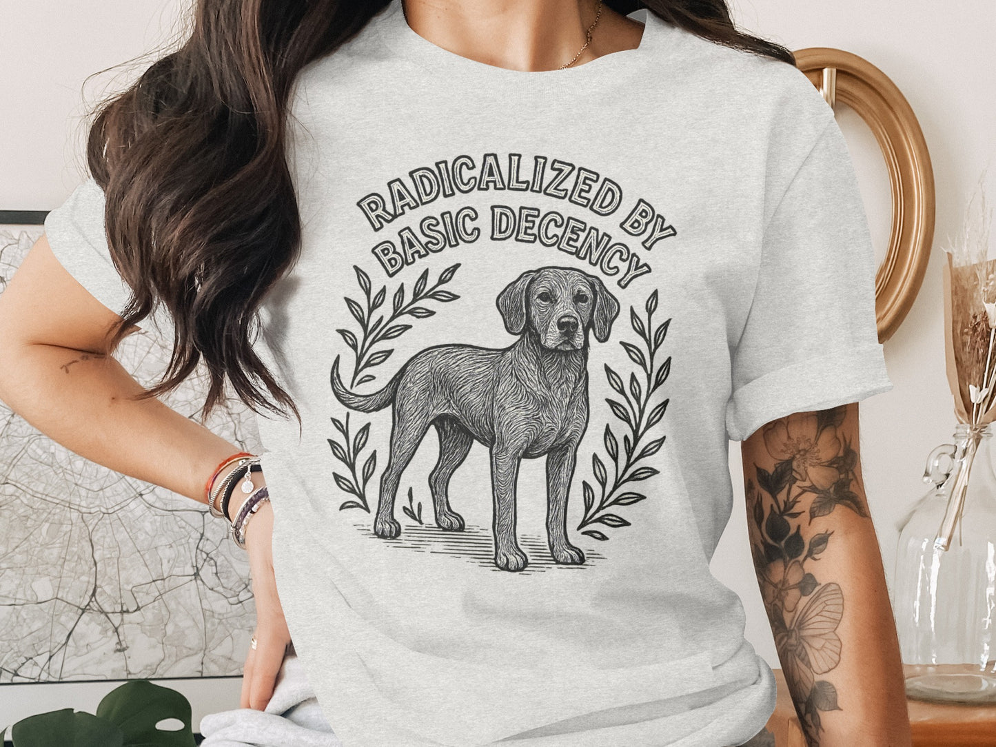 Radicalized by Basic Decency Printed T-Shirt product type