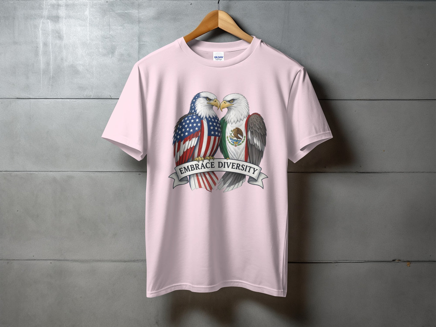 Embrace Diversity American Eagle Themed Shirt product type