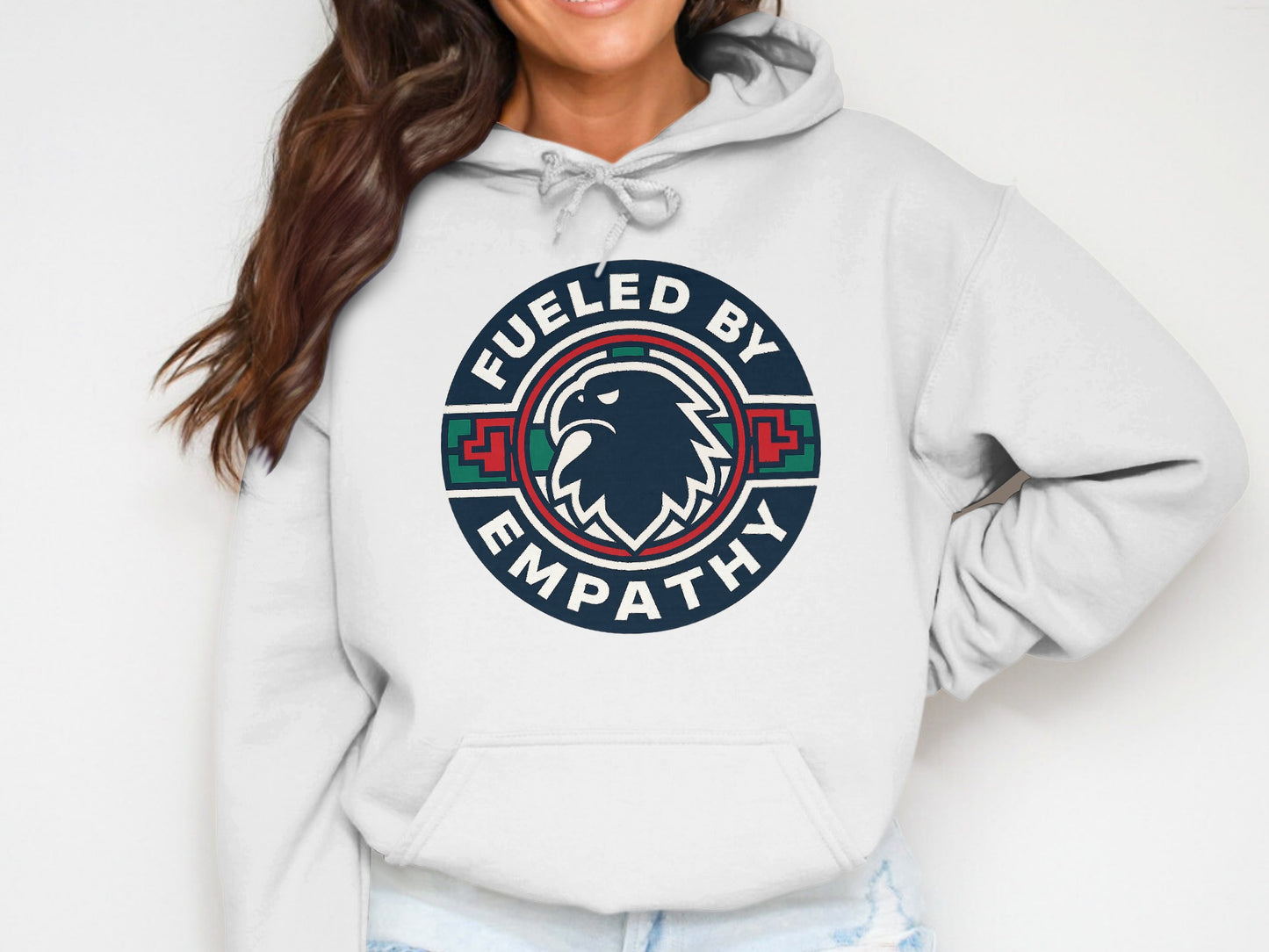 Fueled By Empathy Eagle Graphic Hoodie product type