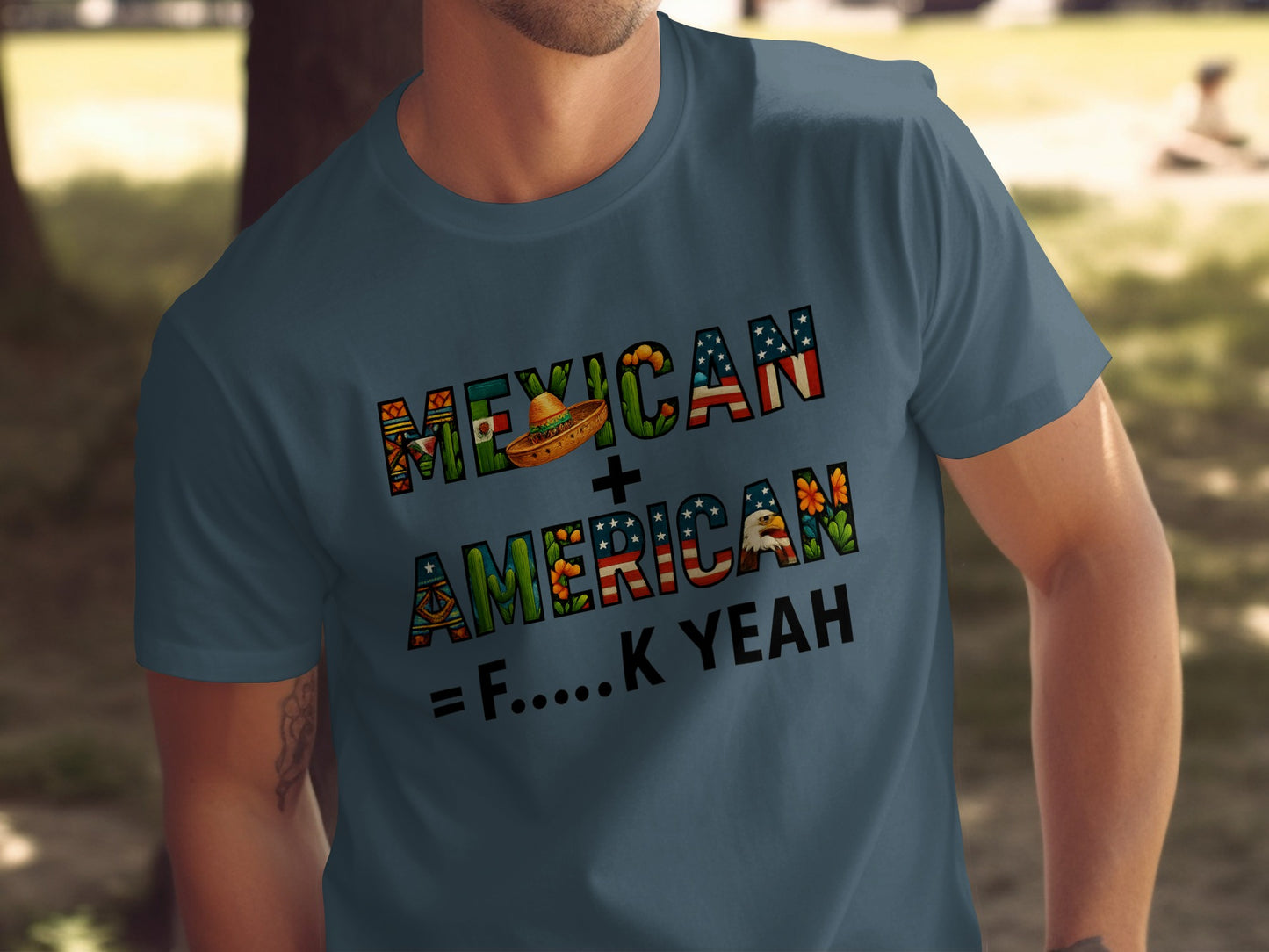 Mexican American F....K Yeah Graphic T-Shirt Product