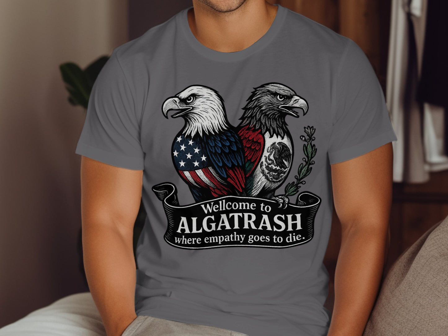 Welcome to AlgaTrash Eagle Graphic T-Shirt product