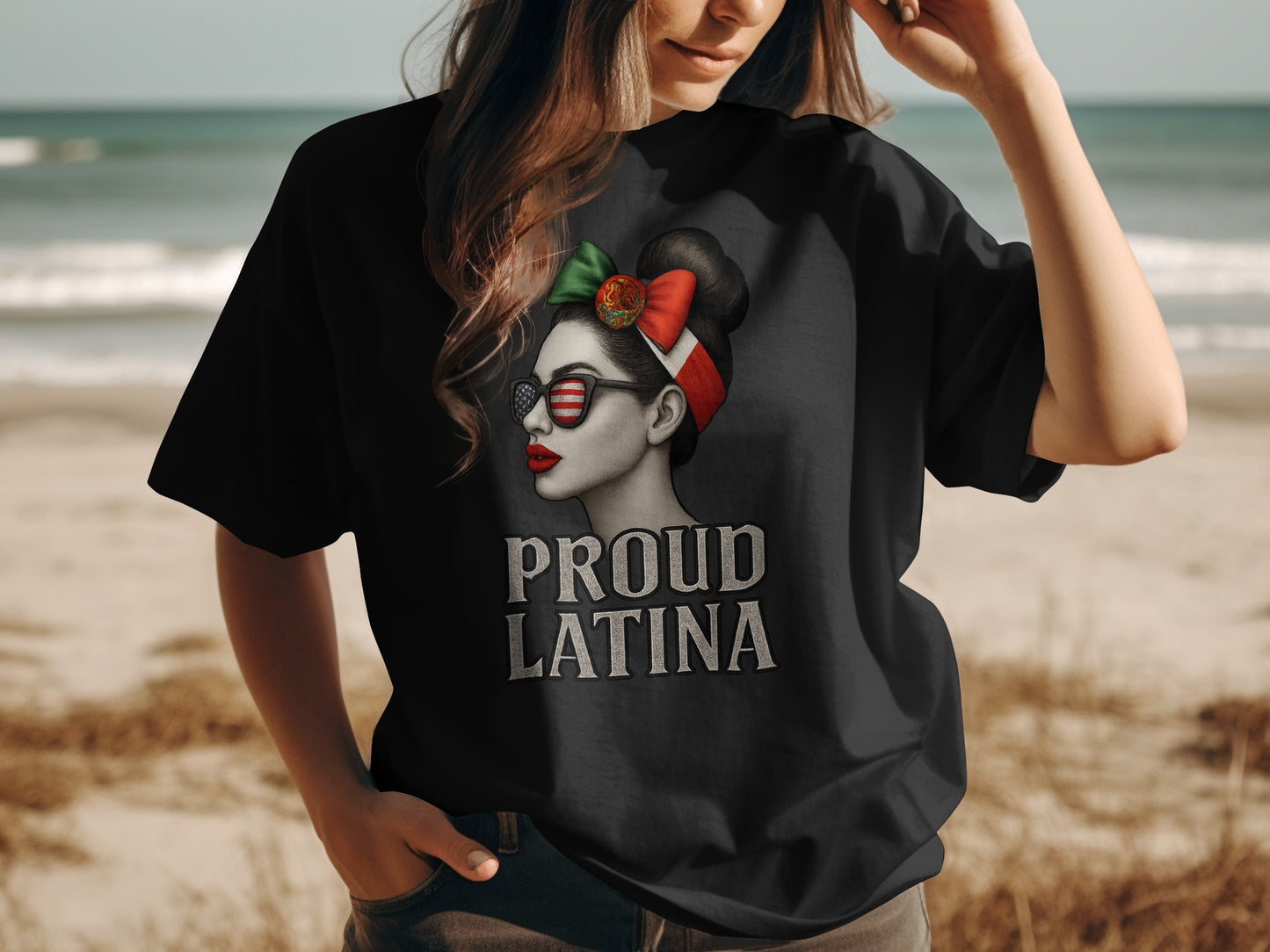 Proud Latina Graphic Print T-Shirt product type