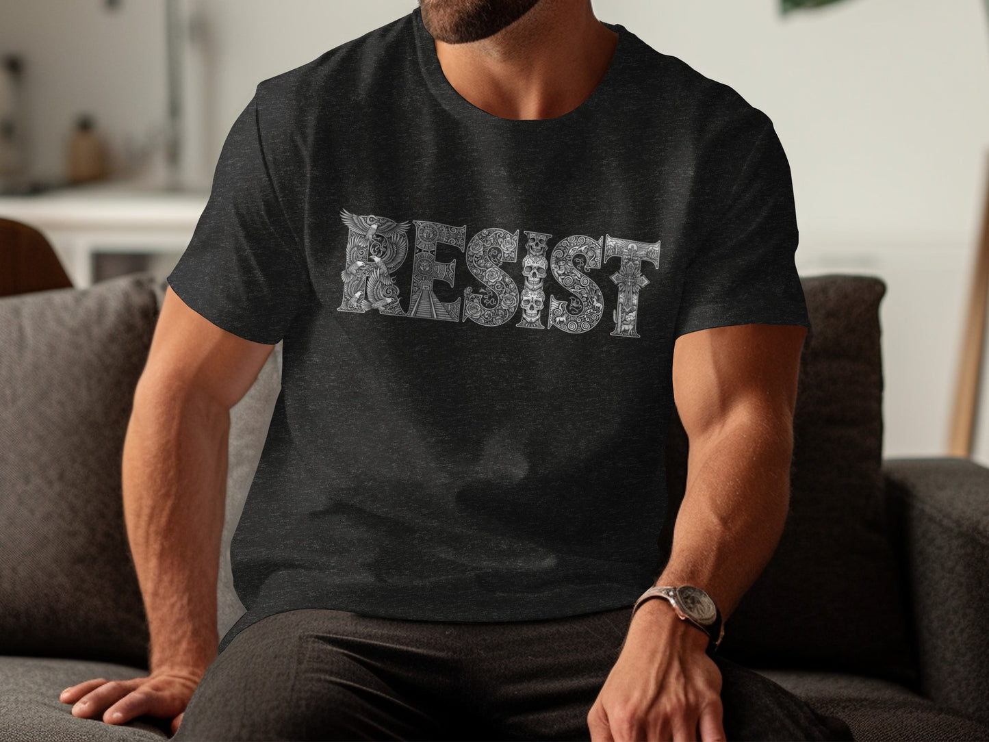 Resist Graphic T-Shirt for Bold Stylish Look product