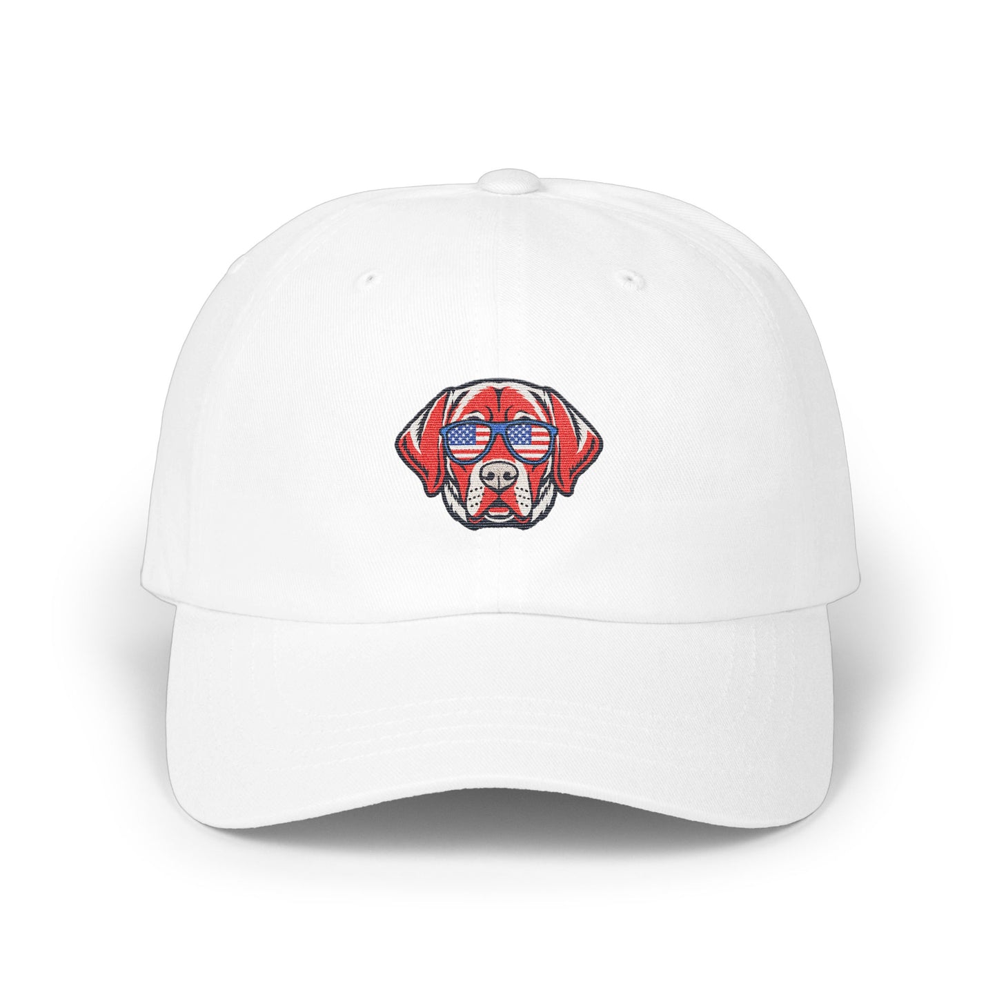 Stylish Embroidered Dog Face Dad Hat product type