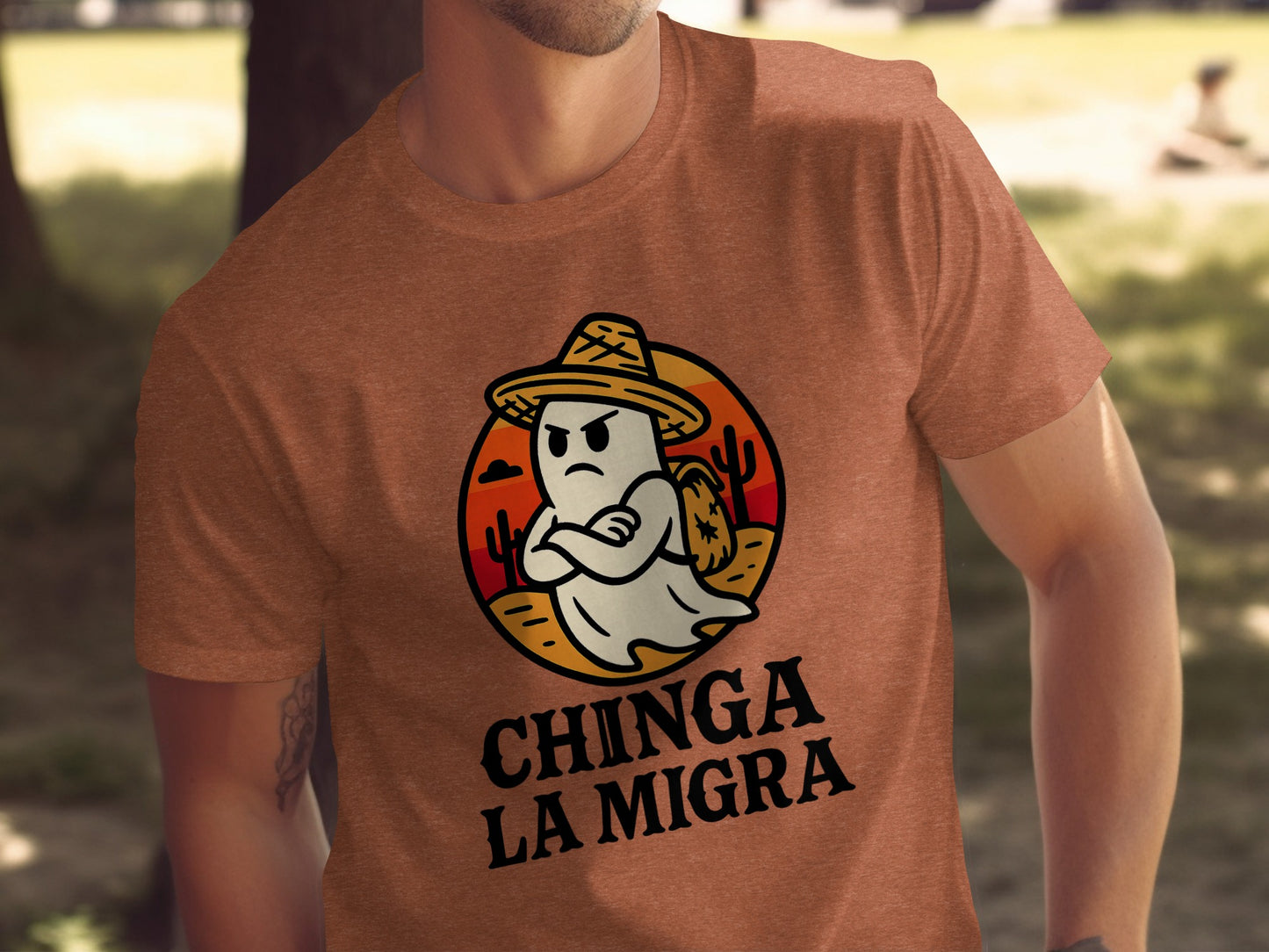 Chinga La Migra Graphic Tee Funny Statement Shirt product