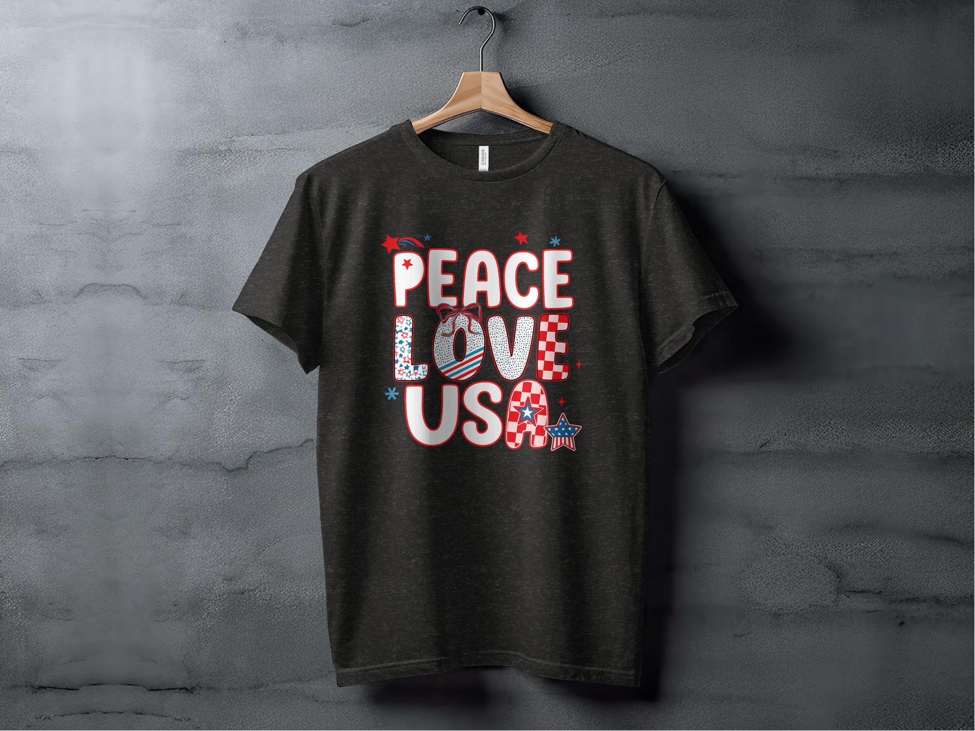 Peace Love USA Graphic Print T-shirt product