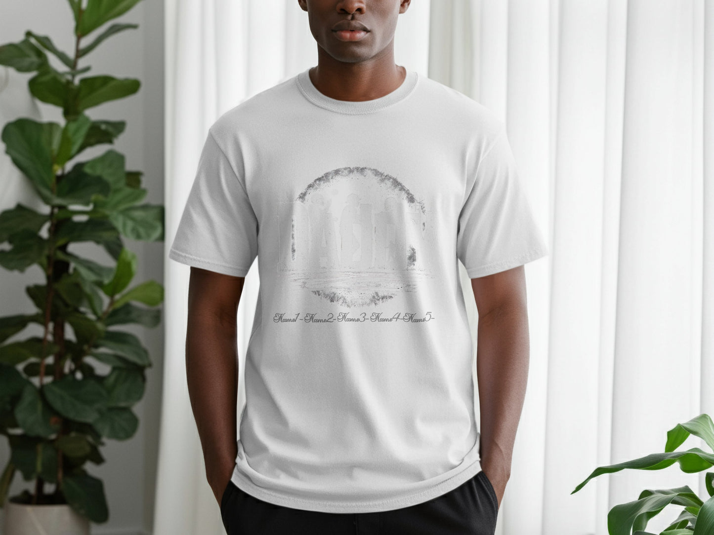 Abstract Urban Scene Printed Graphic T-shirt product