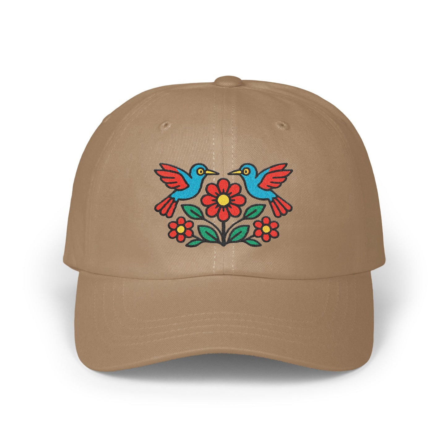 Colorful Embroidered Bird Flower Casual Cap product