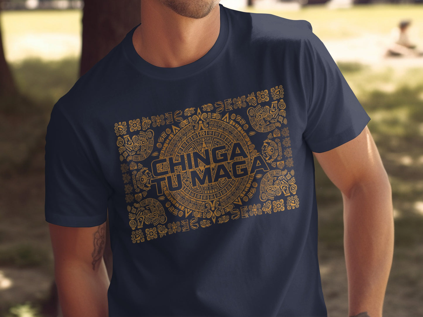 Aztec Inspired Bold Graphic Tee Shirt product