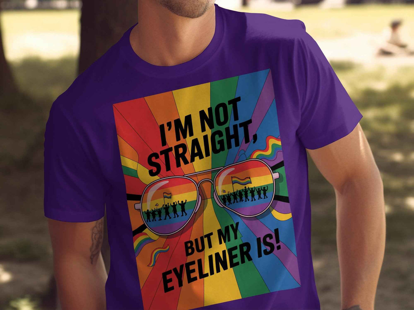 Pride Shirts: Bold Eyeliner LGBTQ+ T-Shirt Collection