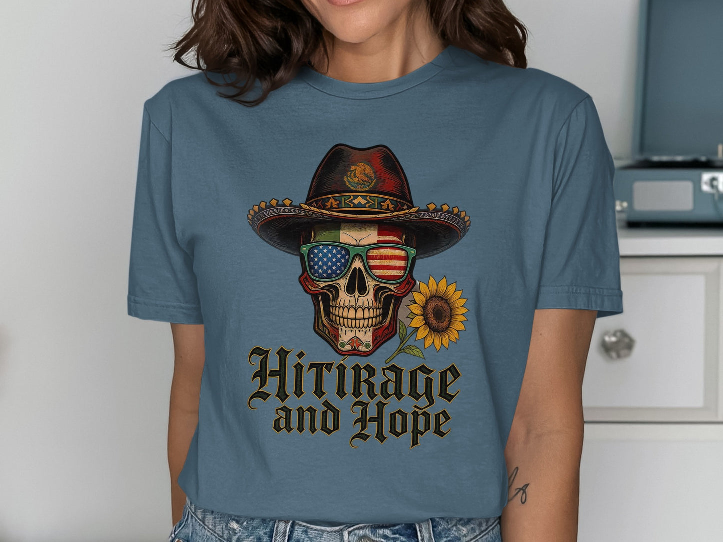 Vintage Skull Graphic Tee with Unique Print product type