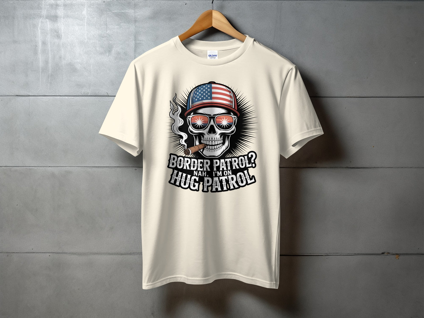 Skull with Hat and Sunglasses Graphic T-Shirt product