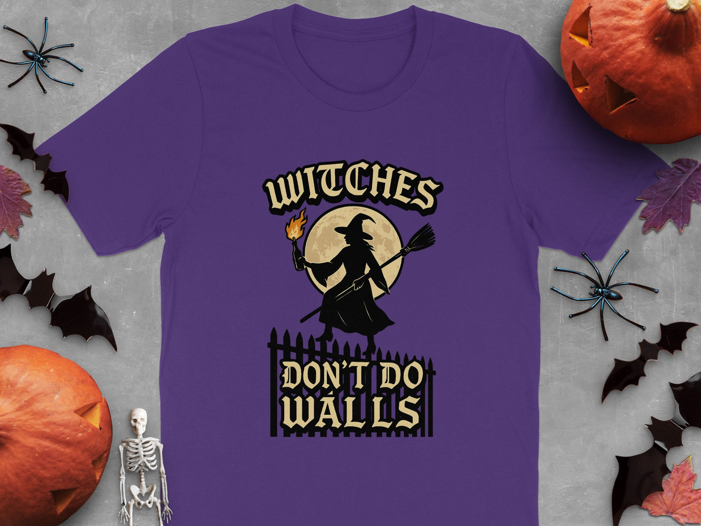 Witches Don't Do Walls Halloween Themed T-shirt product type