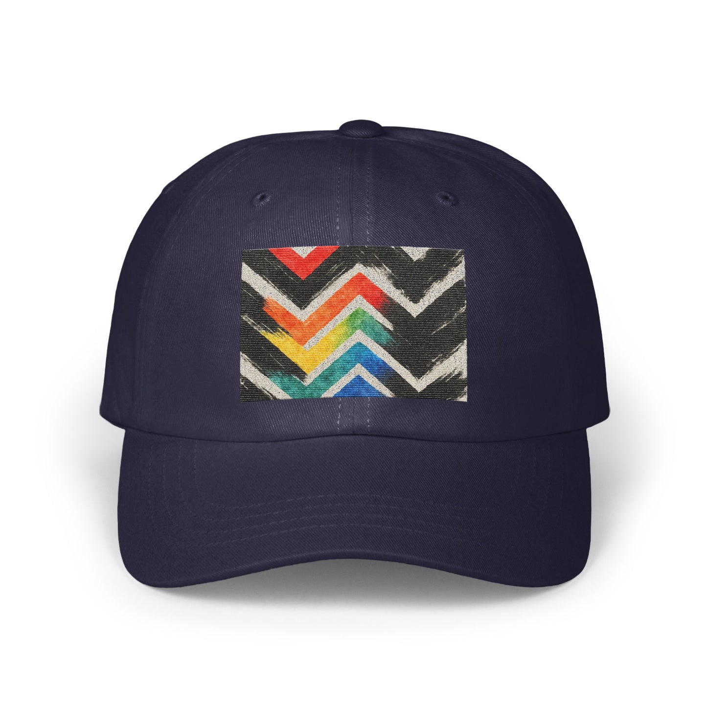 Colorful Chevron Pattern Design on Blue Hat product