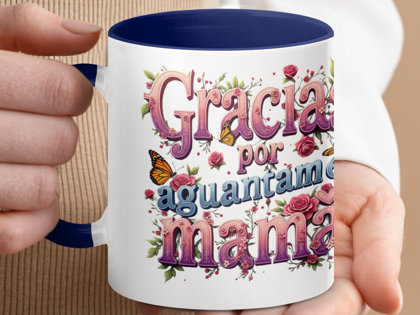 Gracia por aguantarme mamá mug product