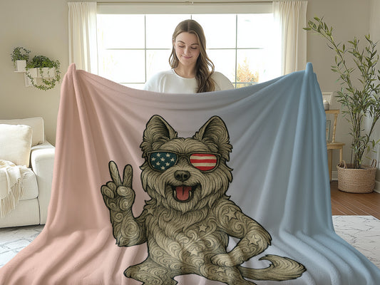 American Flag Sunglasses Peace Dog Illustrated product type